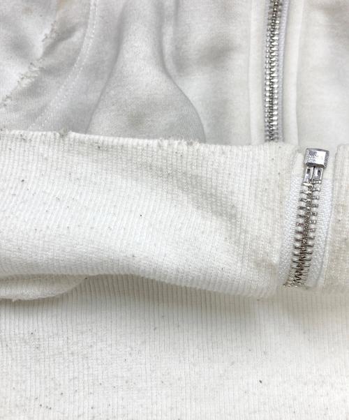 urban Sophistication（アーバンソフィスティケーション）urban Sophistication (アーバンソフィスティケーション) ダメージ加工ジップパーカー ホワイト サイズ:SIZE Sの古着・服飾アイテム