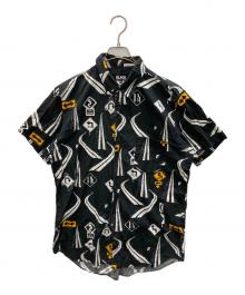 BLACK COMME des GARCONS（ブラックコムデギャルソン）の古着「総柄半袖シャツ」｜ブラック