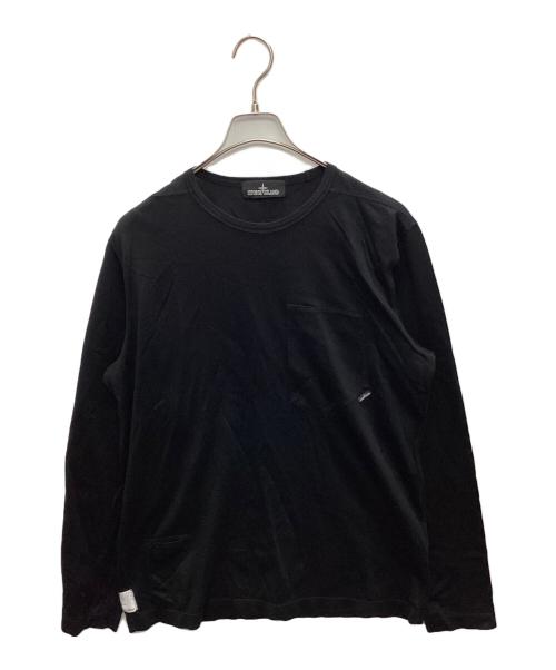 STONE ISLAND（ストーンアイランド）STONE ISLAND (ストーンアイランド) 長袖カットソー ブラック サイズ:SIZE Sの古着・服飾アイテム