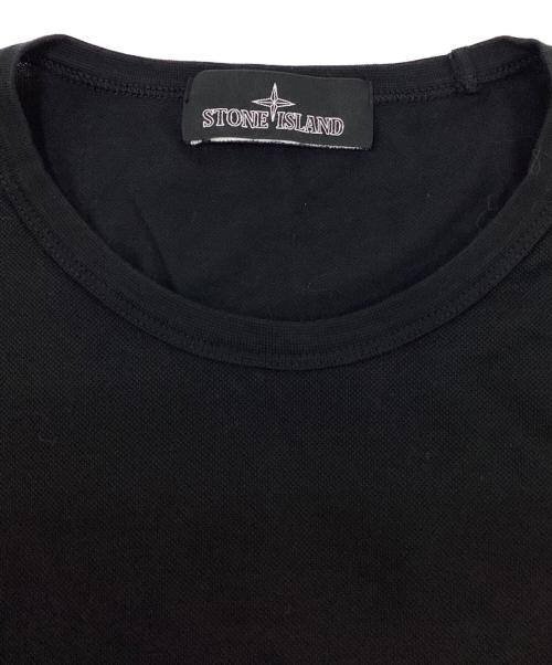 STONE ISLAND（ストーンアイランド）STONE ISLAND (ストーンアイランド) 長袖カットソー ブラック サイズ:SIZE Sの古着・服飾アイテム