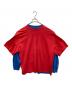 BALENCIAGA（バレンシアガ）の古着「ドッキングカットソー」｜ブルー×レッド