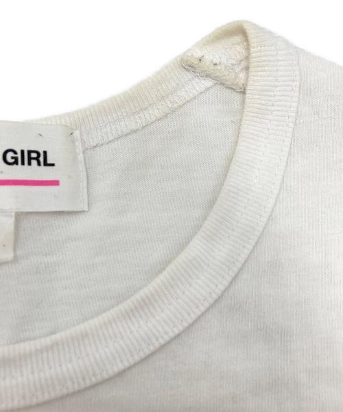 COMME des GARCONS GIRL（コムデギャルソンガール）COMME des GARCONS GIRL (コムデギャルソンガール) 半袖カットソー ホワイト サイズ:SIZE　Sの古着・服飾アイテム