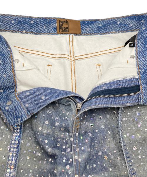 BIRTH OF ROYAL CHILD（バース オブ ロイヤル チャイルド）BIRTH OF ROYAL CHILD (バース オブ ロイヤル チャイルド) ビジューデニムパンツ インディゴ サイズ:SIZE 5の古着・服飾アイテム
