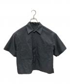YLEVEイレーヴ）の古着「Cotton Nylon Washer H/S Shirt」｜グレー