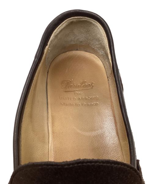 PARABOOT（パラブーツ）PARABOOT (パラブーツ) スウェードコインローファー ブラウン サイズ:SIZE 8の古着・服飾アイテム