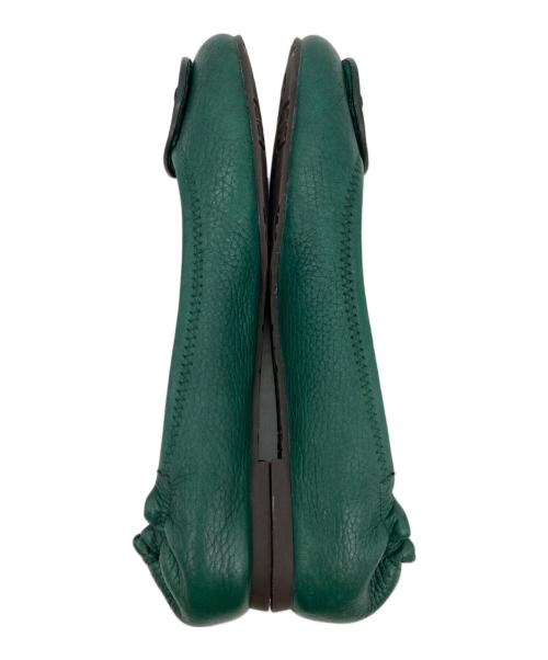 TORY BURCH（トリーバーチ）TORY BURCH (トリーバーチ) フラットシューズ グリーン サイズ:6Mの古着・服飾アイテム