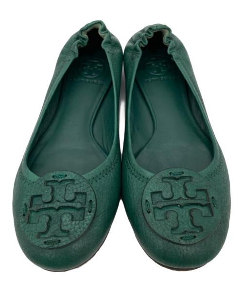 TORY BURCH（トリーバーチ）TORY BURCH (トリーバーチ) フラットシューズ グリーン サイズ:6Mの古着・服飾アイテム