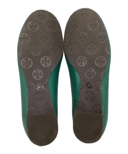 TORY BURCH（トリーバーチ）TORY BURCH (トリーバーチ) フラットシューズ グリーン サイズ:6Mの古着・服飾アイテム