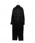 AMBERGLEAMアンバーグリーム）の古着「Fabric Jumpsuit」｜ブラック