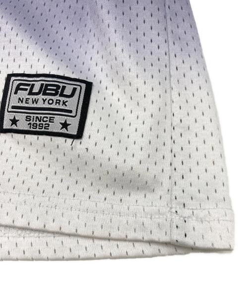FUBU（フブ）FUBU (フブ) グラデーションゲームシャツ ブラック×ブルー サイズ:SIZE XLの古着・服飾アイテム