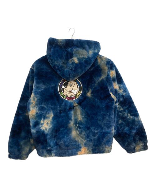 GALFY（ガルフィー）GALFY (ガルフィー) もこもこ ブルゾン ファー タイダイ ブルー サイズ:SIZE XLの古着・服飾アイテム