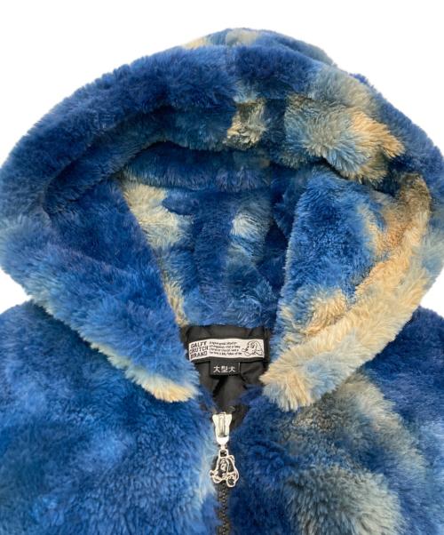 GALFY（ガルフィー）GALFY (ガルフィー) もこもこ ブルゾン ファー タイダイ ブルー サイズ:SIZE XLの古着・服飾アイテム