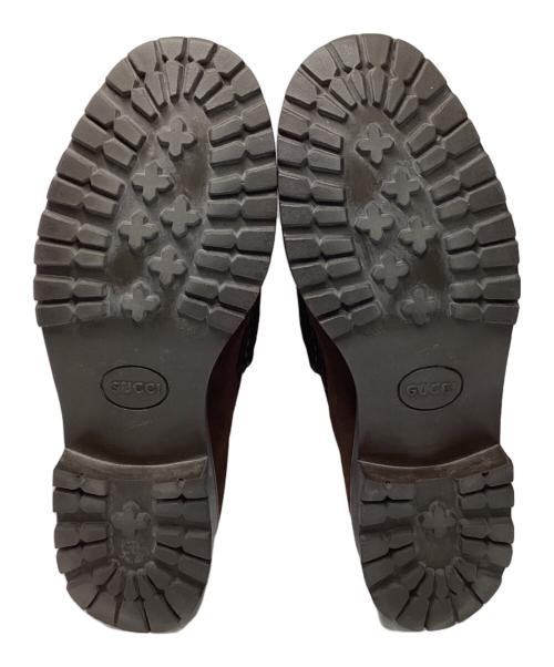 GUCCI（グッチ）GUCCI (グッチ) スエードビットローファー ブラウン サイズ:SIZE 43 1/2の古着・服飾アイテム