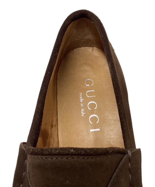 GUCCI（グッチ）GUCCI (グッチ) スエードビットローファー ブラウン サイズ:SIZE 43 1/2の古着・服飾アイテム