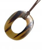 HERMESエルメス）の古着「バッファローホーンネックレス」｜ブラウン