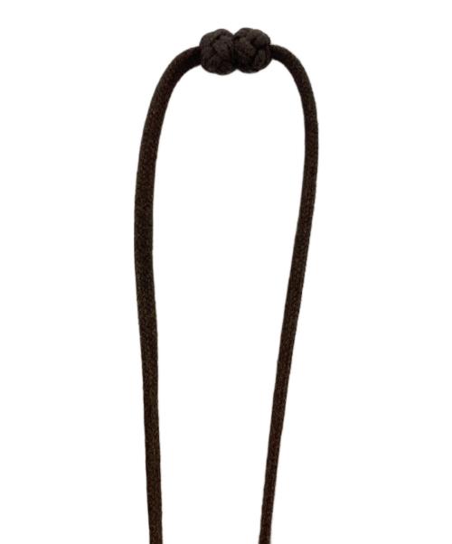 HERMES（エルメス）HERMES  (エルメス) バッファローホーンネックレス ブラウンの古着・服飾アイテム