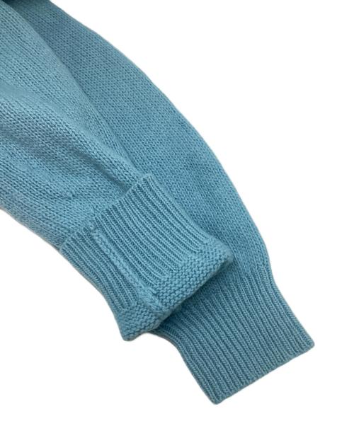 Glenmac（グレンマック）GLENMAC (グレンマック) GEELONG LAMBS WOOL クルーネック ニット ブルー サイズ:SIZE 40の古着・服飾アイテム