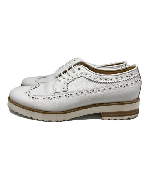 luca grossi（ルカグロッシ）luca grossi (ルカグロッシ) ウィングチップシューズ ホワイト サイズ:39の古着・服飾アイテム