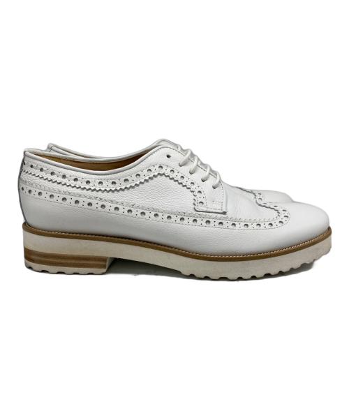 luca grossi（ルカグロッシ）luca grossi (ルカグロッシ) ウィングチップシューズ ホワイト サイズ:39の古着・服飾アイテム
