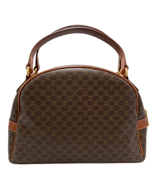 CELINE（セリーヌ）CELINE (セリーヌ) マカダム　ミニボストンバッグ ブラウンの古着・服飾アイテム