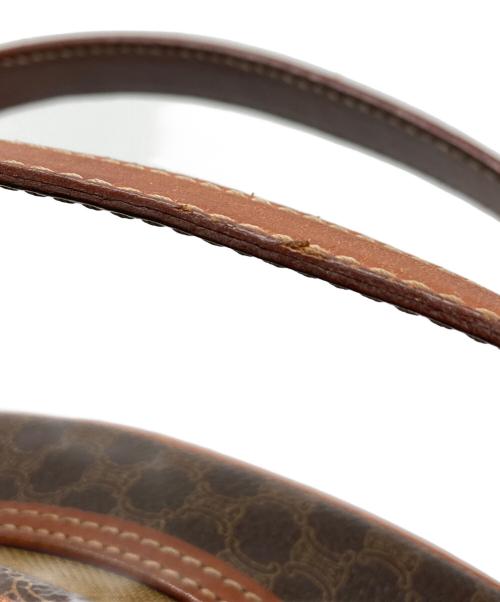 CELINE（セリーヌ）CELINE (セリーヌ) マカダム　ミニボストンバッグ ブラウンの古着・服飾アイテム