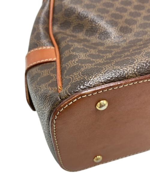 CELINE（セリーヌ）CELINE (セリーヌ) マカダム　ミニボストンバッグ ブラウンの古着・服飾アイテム