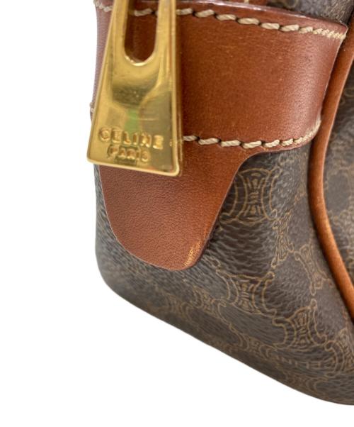 CELINE（セリーヌ）CELINE (セリーヌ) マカダム　ミニボストンバッグ ブラウンの古着・服飾アイテム