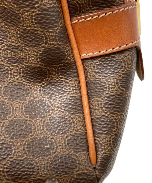 CELINE（セリーヌ）CELINE (セリーヌ) マカダム　ミニボストンバッグ ブラウンの古着・服飾アイテム