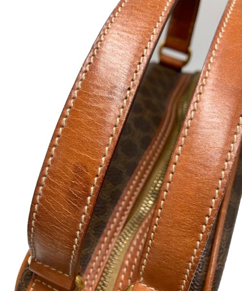 CELINE（セリーヌ）CELINE (セリーヌ) マカダム　ミニボストンバッグ ブラウンの古着・服飾アイテム