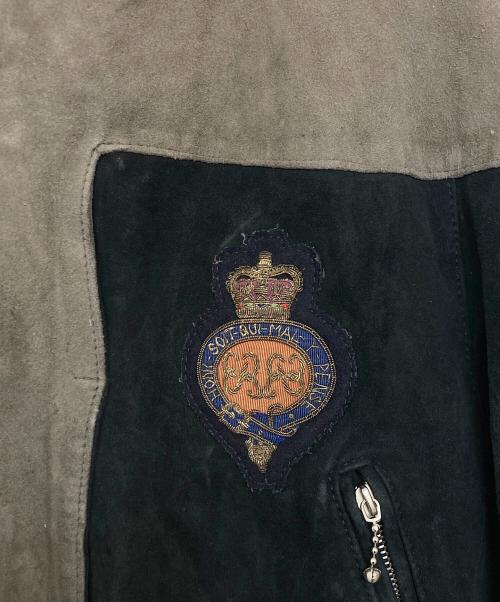 MARITHE+FRANCOIS GIRBAUD（マリテフランソワジルボー）MARITHE+FRANCOIS GIRBAUD (マリテフランソワジルボー) スエードレザージャケット ブラック サイズ:SIZE Ｍの古着・服飾アイテム