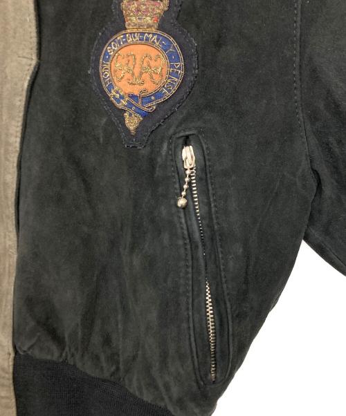 MARITHE+FRANCOIS GIRBAUD（マリテフランソワジルボー）MARITHE+FRANCOIS GIRBAUD (マリテフランソワジルボー) スエードレザージャケット ブラック サイズ:SIZE Ｍの古着・服飾アイテム