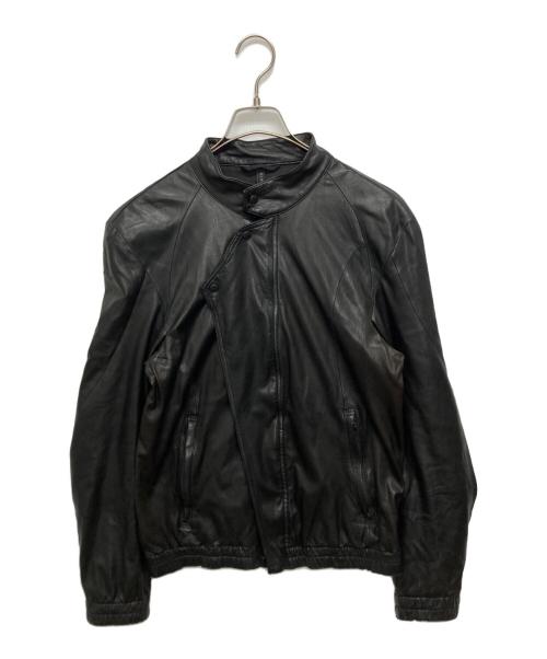 Blackbarrett by Neil Barrett（ブラックバレット）BLACKBARRETT by neil barrett (ブラックバレット) ラムレザージャケット ブラック サイズ:SIZE 3の古着・服飾アイテム