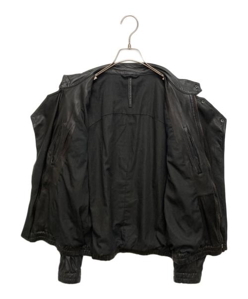 Blackbarrett by Neil Barrett（ブラックバレット）BLACKBARRETT by neil barrett (ブラックバレット) ラムレザージャケット ブラック サイズ:SIZE 3の古着・服飾アイテム