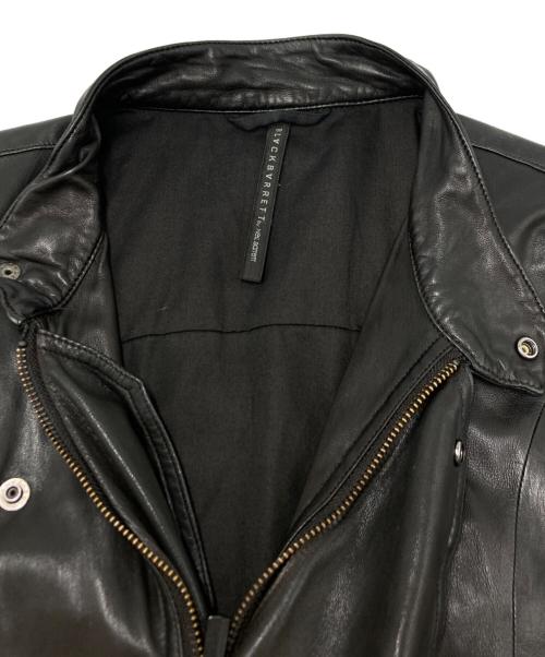 Blackbarrett by Neil Barrett（ブラックバレット）BLACKBARRETT by neil barrett (ブラックバレット) ラムレザージャケット ブラック サイズ:SIZE 3の古着・服飾アイテム