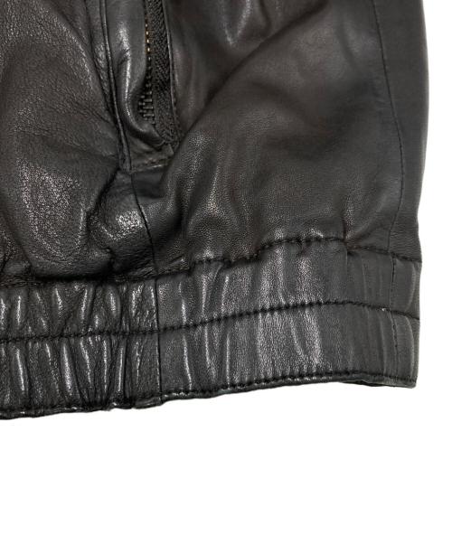 Blackbarrett by Neil Barrett（ブラックバレット）BLACKBARRETT by neil barrett (ブラックバレット) ラムレザージャケット ブラック サイズ:SIZE 3の古着・服飾アイテム