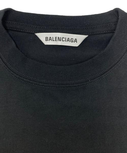 BALENCIAGA（バレンシアガ）BALENCIAGA (バレンシアガ) ロゴTシャツ ブラック サイズ:SIZE Lの古着・服飾アイテム