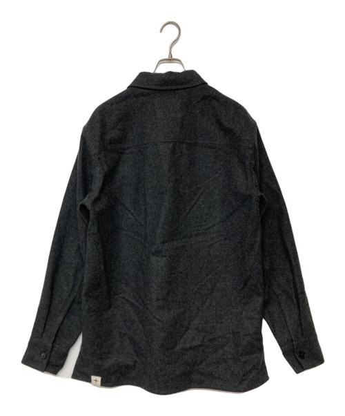 JIL SANDER+（ジルサンダープラス）JIL SANDER+ (ジルサンダープラス) ウールフランネル シャツジャケット グレー サイズ:SIZE 46の古着・服飾アイテム