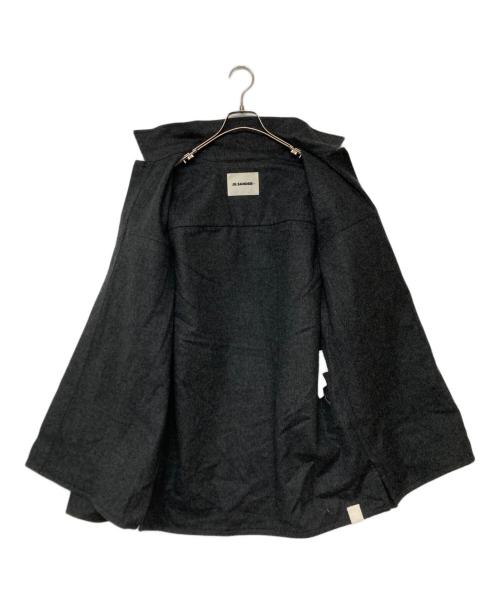 JIL SANDER+（ジルサンダープラス）JIL SANDER+ (ジルサンダープラス) ウールフランネル シャツジャケット グレー サイズ:SIZE 46の古着・服飾アイテム