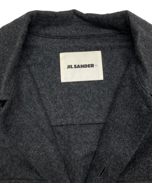 JIL SANDER+（ジルサンダープラス）JIL SANDER+ (ジルサンダープラス) ウールフランネル シャツジャケット グレー サイズ:SIZE 46の古着・服飾アイテム