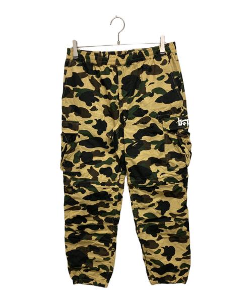 A BATHING APE（ア ベイシング エイプ）A BATHING APE (ア ベイシング エイプ) 1st Camo 2-in-1 Cargo グリーン×イエロー サイズ:SIZE Lの古着・服飾アイテム
