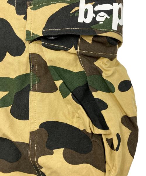 A BATHING APE（ア ベイシング エイプ）A BATHING APE (ア ベイシング エイプ) 1st Camo 2-in-1 Cargo グリーン×イエロー サイズ:SIZE Lの古着・服飾アイテム