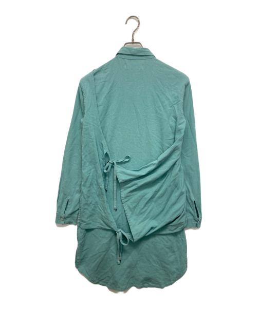 KISHIDAMIKI（キシダミキ）KISHIDAMIKI (キシダミキ) シャツワンピース スカイブルー サイズ:Ｆの古着・服飾アイテム