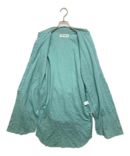 KISHIDAMIKI（キシダミキ）KISHIDAMIKI (キシダミキ) シャツワンピース スカイブルー サイズ:Ｆの古着・服飾アイテム