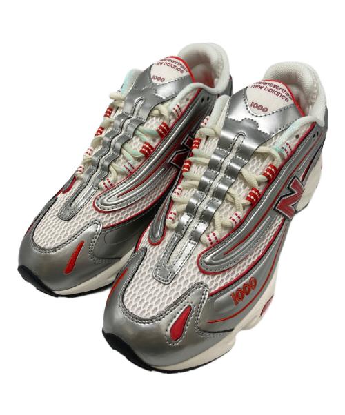 NEW BALANCE（ニューバランス）NEW BALANCE (ニューバランス) thisisneverthat (ディスイズネバーザット) スニーカー シルバー×レッド サイズ:US10の古着・服飾アイテム