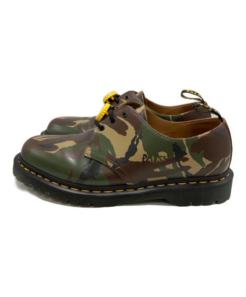 Dr.Martens（ドクターマーチン）Dr.Martens (ドクターマーチン) PALACE (パレス) 1461 PALACE 3 ホール シューズ カーキ サイズ:UK9の古着・服飾アイテム
