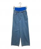 adidas×KSENIA SCHNAIDERアディダス×クセニア シュナイダー）の古着「ボクサーショートジーンズ」｜インディゴ