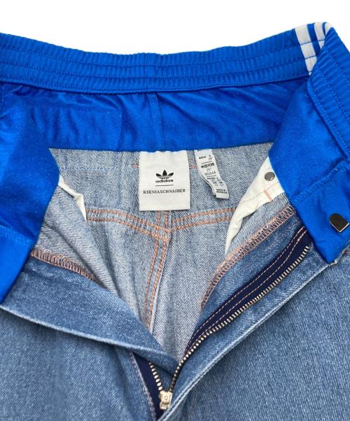 adidas（アディダス）adidas (アディダス) KSENIA SCHNAIDER (クセニア シュナイダー) ボクサーショートジーンズ インディゴ サイズ:SIZE (W25)の古着・服飾アイテム