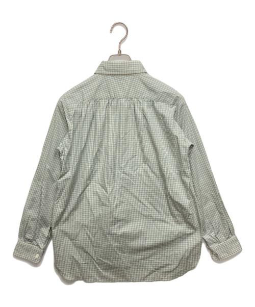 Needles（ニードルズ）Needles (ニードルズ) Round Collar EDW Shirt ブルー×ホワイト サイズ:SIZE 2の古着・服飾アイテム