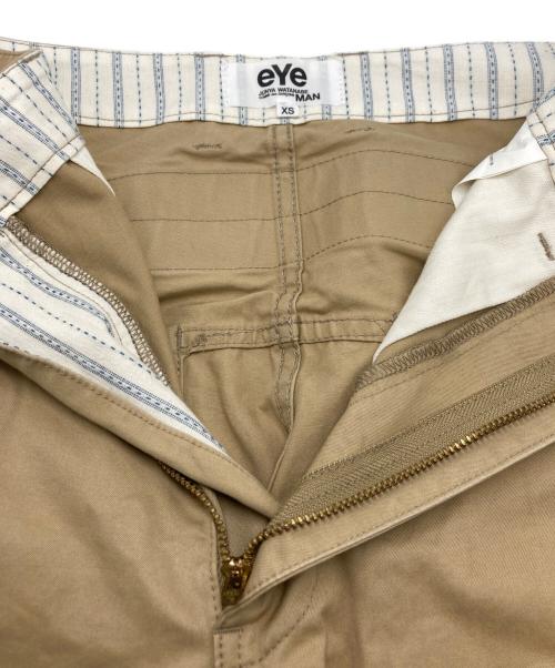 eYe COMME des GARCONS JUNYAWATANABE MAN（アイ コム デ ギャルソン ジュンヤ ワタナベ マン）eYe COMME des GARCONS JUNYAWATANABE MAN (アイ コム デ ギャルソン ジュンヤ ワタナベ マン) リフレクター付綿パンツ ベージュ サイズ:SIZE XSの古着・服飾アイテム