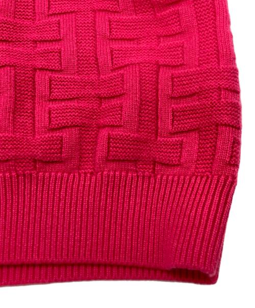 HERMES（エルメス）HERMES (エルメス) アッシュ ウール ニット セーター ピンク サイズ:SIZE　34の古着・服飾アイテム